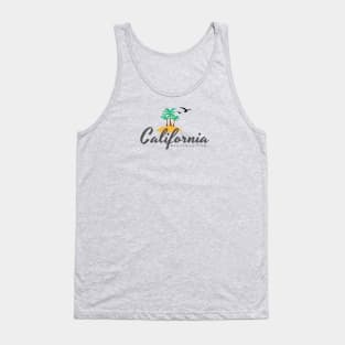 Surf and beach in California on a t-shirt Tank Top